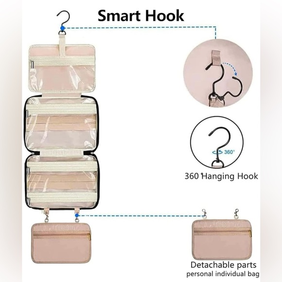 Accessories Nwot Hanging Travel Toiletry Bag For Women Large Capacity